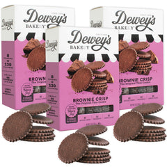 Dewey's Bakery front packaging showing three 9 oz boxes and product name for easy identification