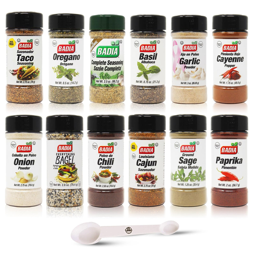 D.F. LUXURY front packaging showing all 12 spices and gift box, great for gifting