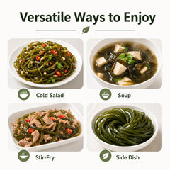 DGYLHBJ hydrated kelp noodles in bowl showing ready-to-eat texture