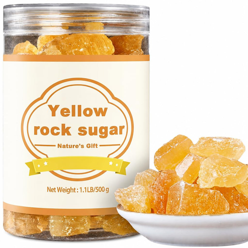 DGYLHBJ jar front packaging showing natural amber crystals and resealable lid benefit freshness