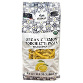 Di Bari front package showing lemon torchietti and organic label for pantry appeal