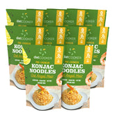 DIET COOKER front packaging showing 10-pack and angel hair noodles, clear pantry benefit