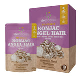 DIET COOKER front packaging showing ten individual konjac noodle packs and branding benefits