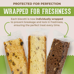 Dijas Natural Food close-up of crunchy biscotti texture for satisfying bite