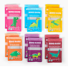 DINO BARS fruit bar texture close-up showing natural ingredients benefit