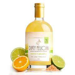 Dirty Pelican front label showing organic low sugar benefits
