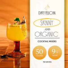 Dirty Pelican mixer pouring close-up showing smooth texture and vibrant color