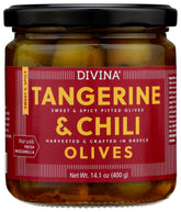 Divina jar front view showing label and 14.1 oz size, appealing for shoppers