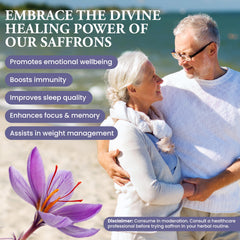 Divine Healing Saffron threads blooming in a saucepan to show vibrant golden color development