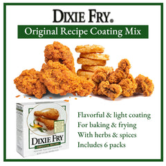 Dixie Fry open pouch texture showing fine mix for even crust