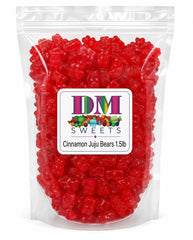 DM Sweets close-up of chewy bear texture highlighting firm juju-style chew benefit