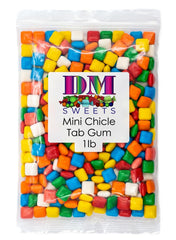 DM Sweets close-up of candy shell and soft gum center demonstrating texture