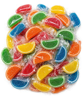 DM Sweets front of bag showing 1 lb assorted fruit slices and bright packaging