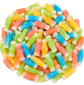 DM Sweets front of bag showing 1 lb retro wax bottles and bright packaging