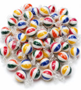 DM Sweets front packaging showing 2 lb jumbo cherry candies and easy serving