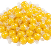 DM Sweets front pack showing jumbo lemon balls and bright yellow appeal