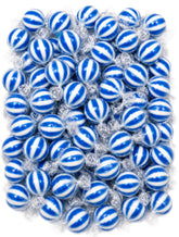 DM Sweets front packaging shows 2 lb bulk bag and vibrant stripes, ideal for events