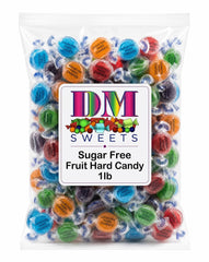 DM Sweets individually wrapped candies piled, hygienic single-serve convenience