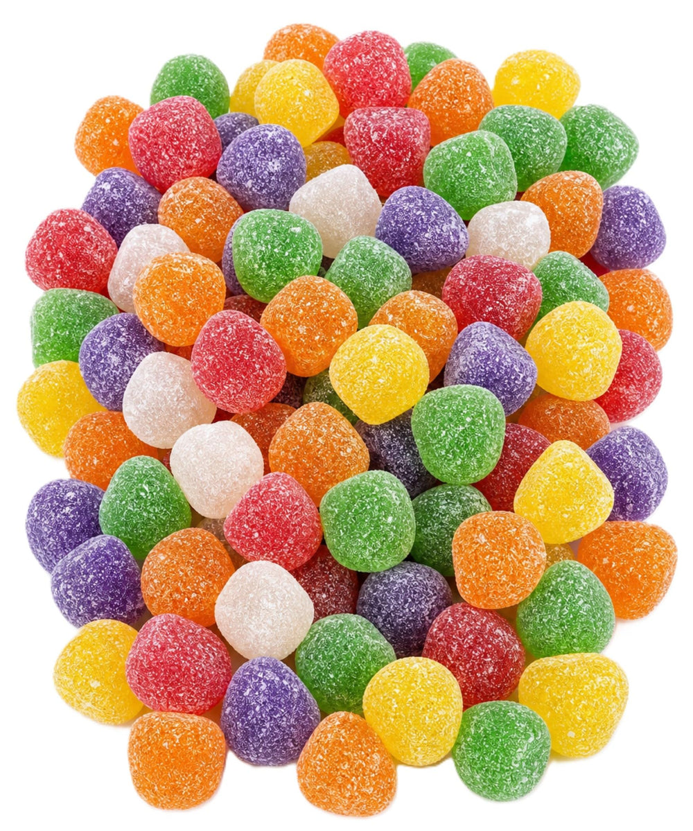 DM Sweets front-of-bag showing 2.5 lb bulk spice drops and colorful appeal