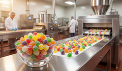 DM Sweets variety on white plate showing mixed flavors for serving