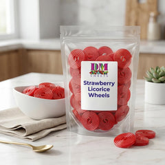 DM Sweets close-up of wheel texture, shows chewiness and soft bite