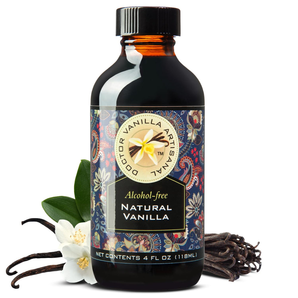 DOCTOR VANILLA ARTISANAL front bottle showing label and 4 fl oz volume for clear identification