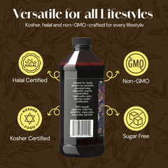 DOCTOR VANILLA ARTISANAL label detail highlighting halal certification and organic claim