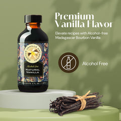 DOCTOR VANILLA ARTISANAL pouring close-up highlighting smooth alcohol-free vanilla flow