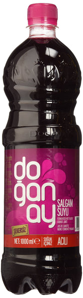 Doganay hot turnip juice front bottle showing label and size for clear product identification and convenience