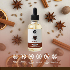 Dolce Flav extract stirred into frosting, adding bold anise aroma to baked goods