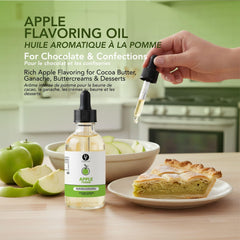 Dolce Flav dropper measuring precise drops for consistent apple flavoring