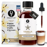 Dolce Flav front bottle showing product and compact size, highlights convenient storage