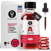 Dolce Flav front bottle view showing compact 2oz container and branding benefit
