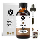Dolce Flav front label of 2 oz bottle showing brand and product benefit