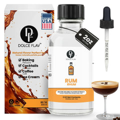 Dolce Flav bottle front label showing product identity and clarity