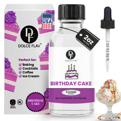 Dolce Flav front bottle label showing product clarity and kosher seal