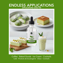 Dolce Flav extract mixed into cupcake frosting for consistent pandan aroma