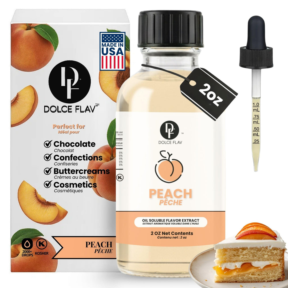 Dolce Flav front label showing product name and size for clear identification and trust