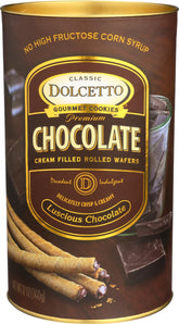 dolcetto canister front view showing brand and decorative packaging benefit display