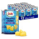 Dole front packaging showing 20 oz can and 12-pack convenience