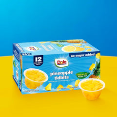 Dole pineapple served in bowl beside spoon illustrating quick serving option