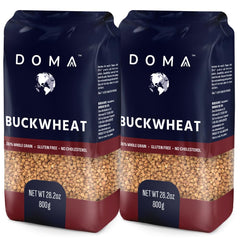DOMA front packaging showing 3.5lb two-pack and product branding for pantry convenience