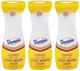 Domino light brown sugar front canister showing label and size, convenient storage benefit