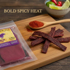 Don Beto's label detail showing seasoning list and Texas-made authenticity