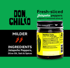 Don Chilio drizzle on pizza, adding mild heat and satisfying crunch to slices