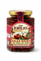 Don Emilio front label jar showing product identity and size, enhances brand trust