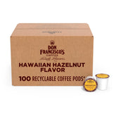 Don Francisco's front packaging showing Hawaiian Hazelnut 100ct and convenience