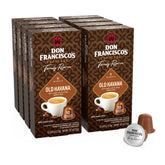 Don Francisco's front packaging showing 80-count box and bold branding for convenience