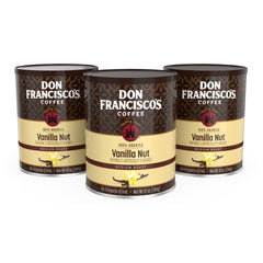 Don Francisco's front packaging showing vanilla nut flavor and benefits