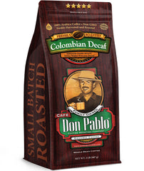 Don Pablo front package showing 2 lb bag and label benefits